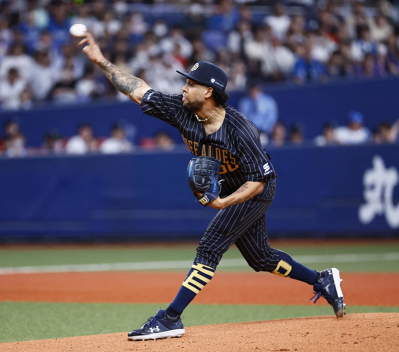 オリックス対日本ハム　オリックス先発のエスピノーザ（撮影・藤尾明華）