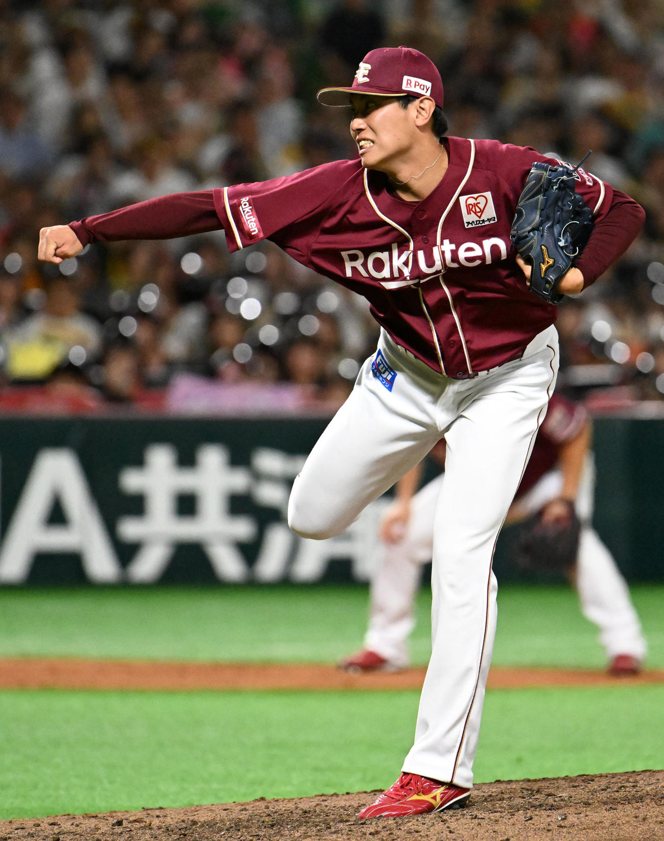 ソフトバンク対楽天　楽天2番投手・渡辺翔（撮影・林敢治）