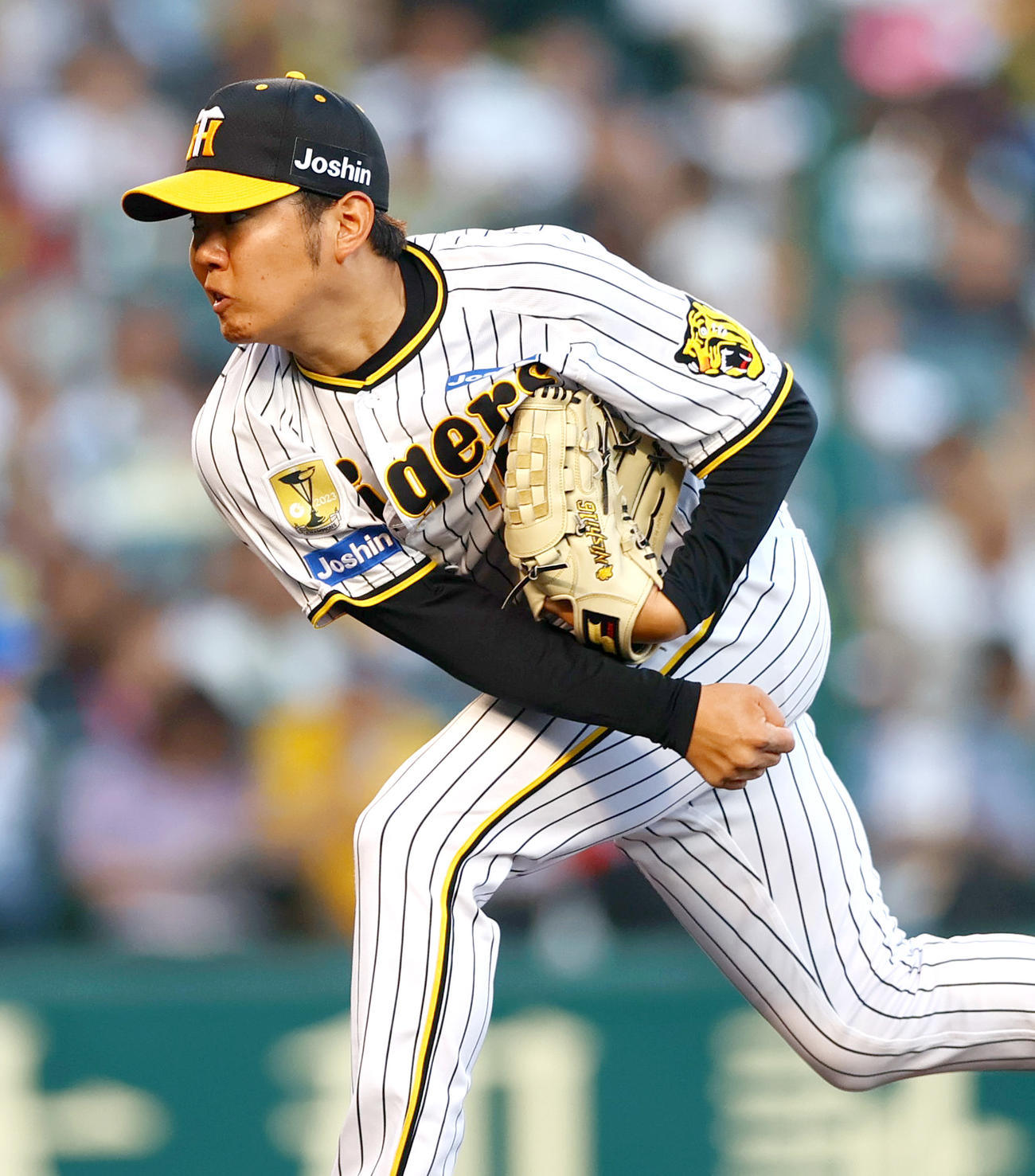 阪神対DeNA　阪神先発の西勇（撮影・上山淳一）