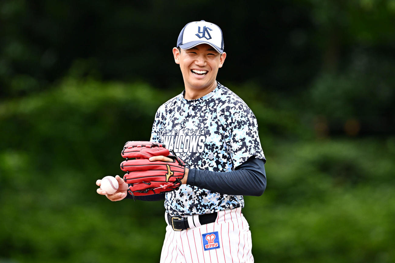 ヤクルト奥川恭伸（2024年6月30日撮影）