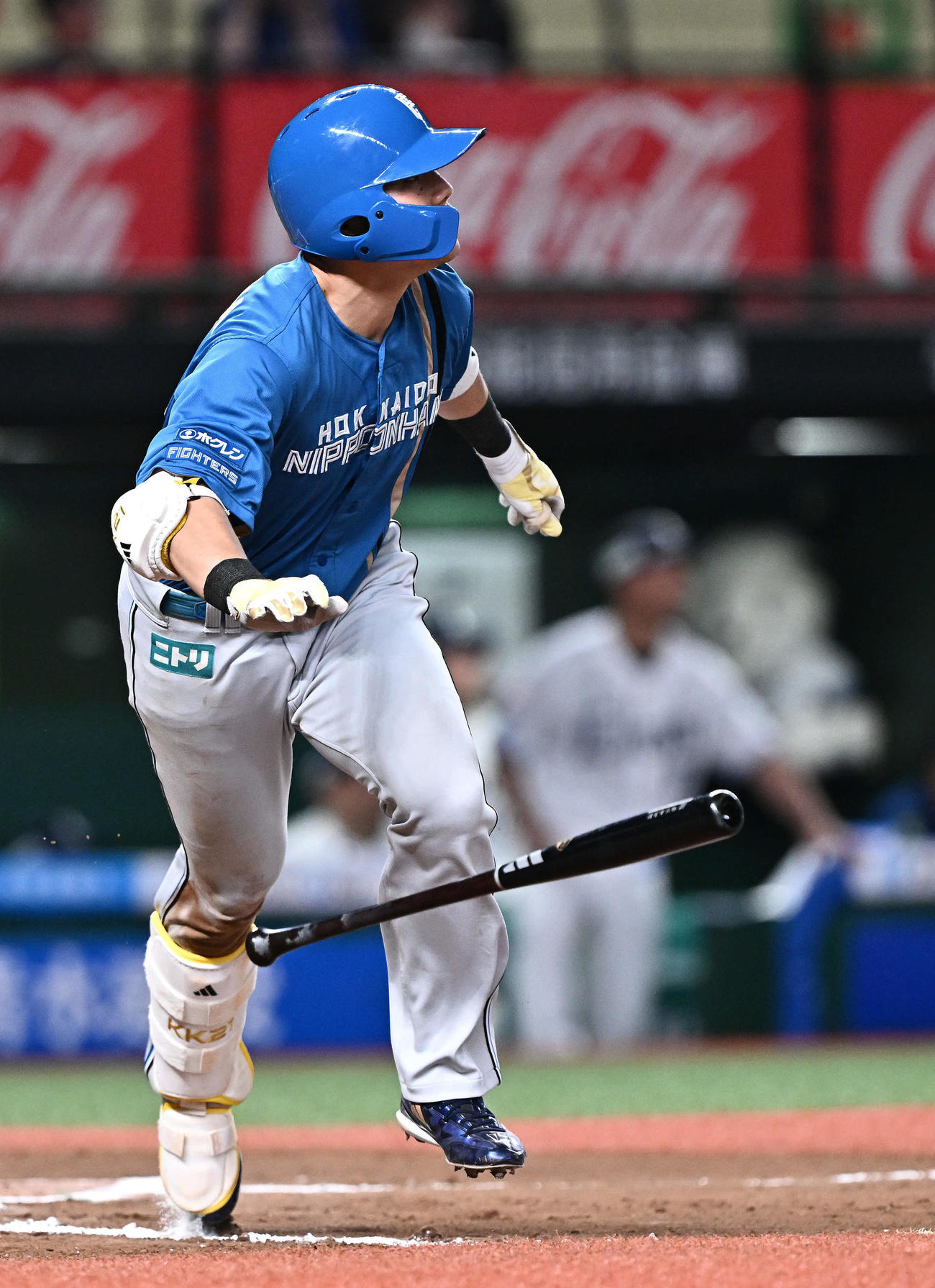 西武対日本ハム　10回表日本ハム2死二塁、清宮は中越え2点本塁打を放つ（撮影・滝沢徹郎）