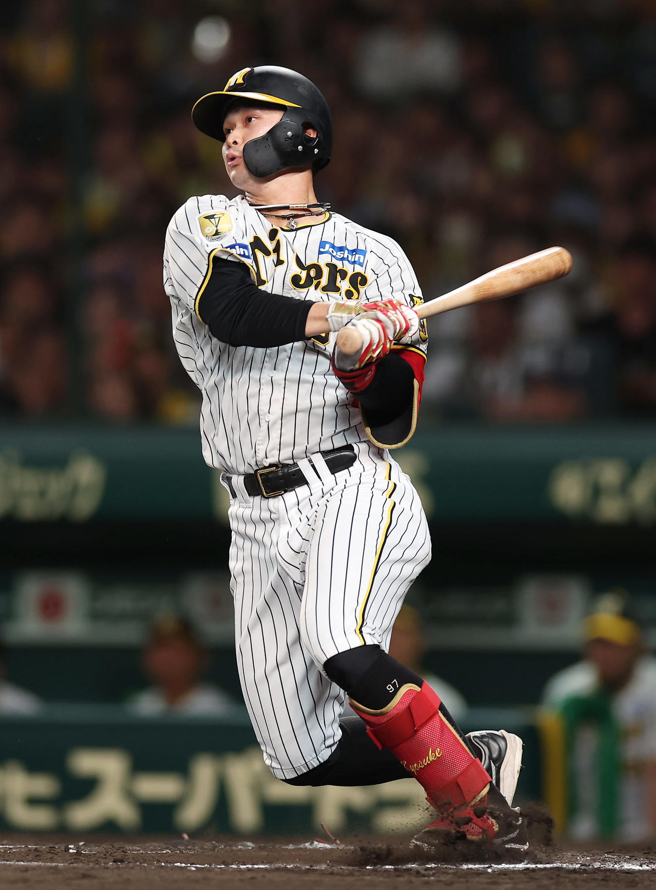 阪神対ヤクルト　6回裏阪神1死一、三塁、野口は遊ゴロに倒れるも三走大山が生還（撮影・前田充）