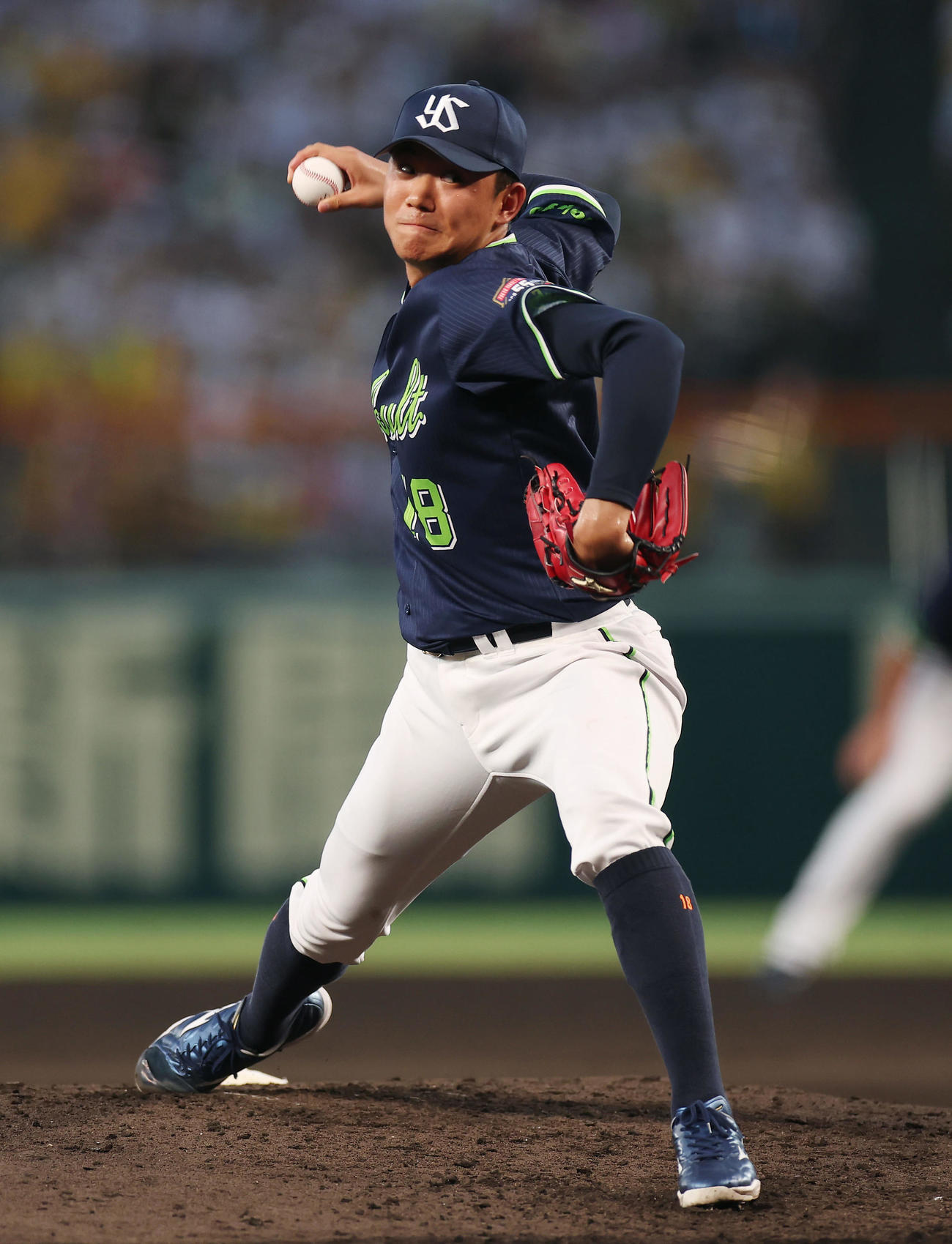 ヤクルト奥川恭伸（2024年7月10日撮影）