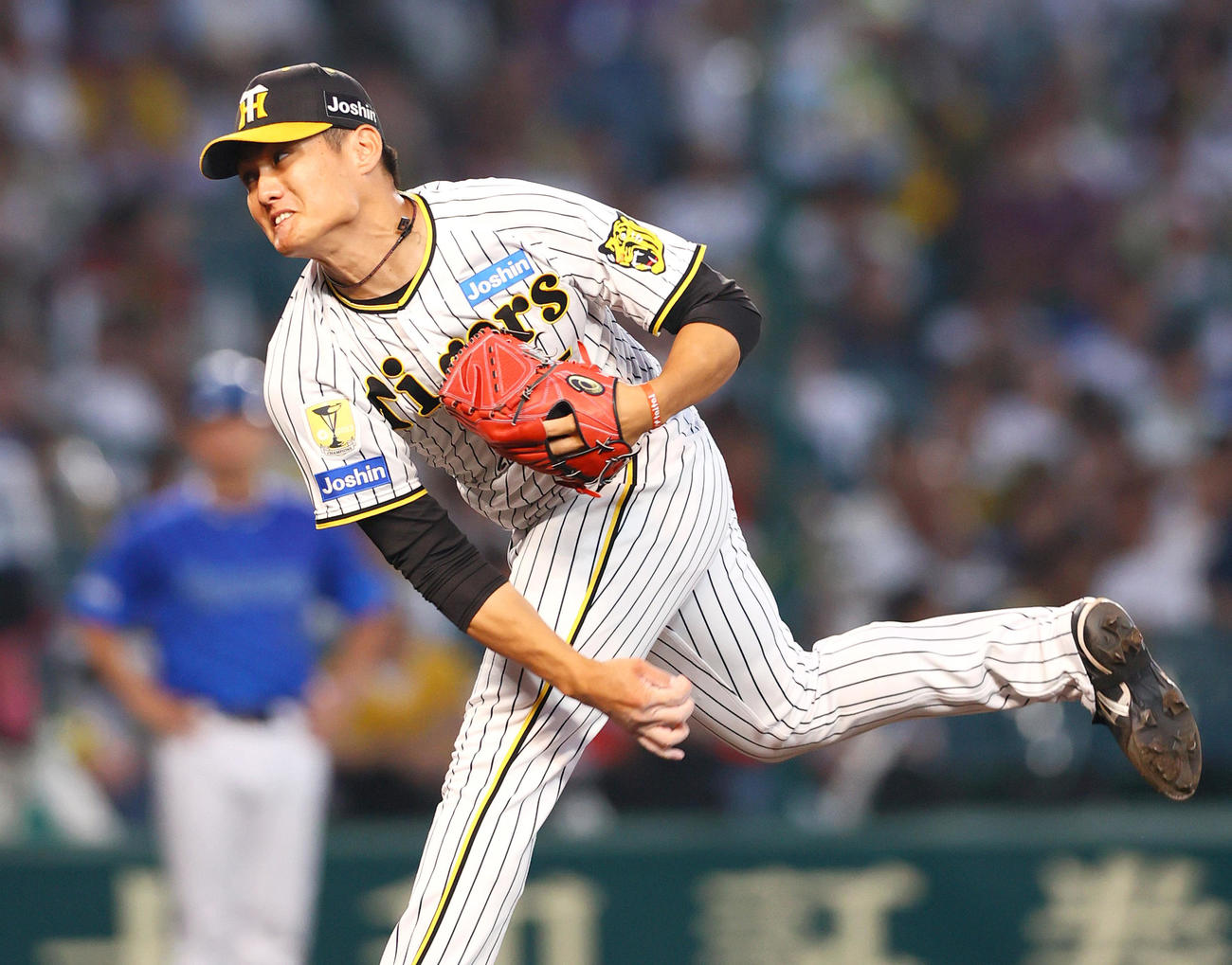 阪神西純矢（2024年7月7日撮影）