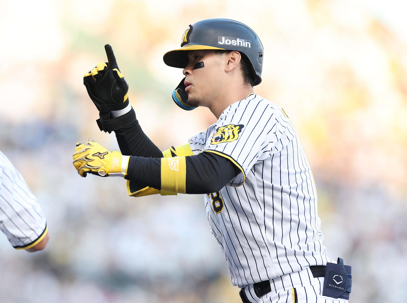 阪神佐藤輝（2024年7月5日撮影）