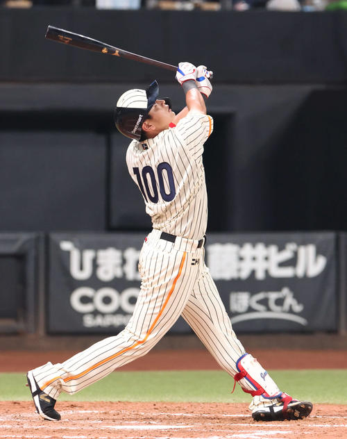 日本ハム】1軍復帰の野村佑希が二塁打でチャンスメーク「明日につなげ