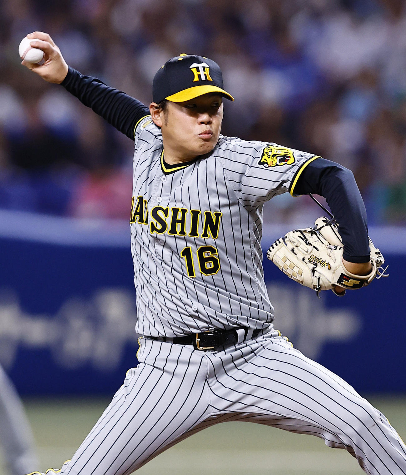 中日対阪神　阪神先発の西勇（撮影・藤尾明華）
