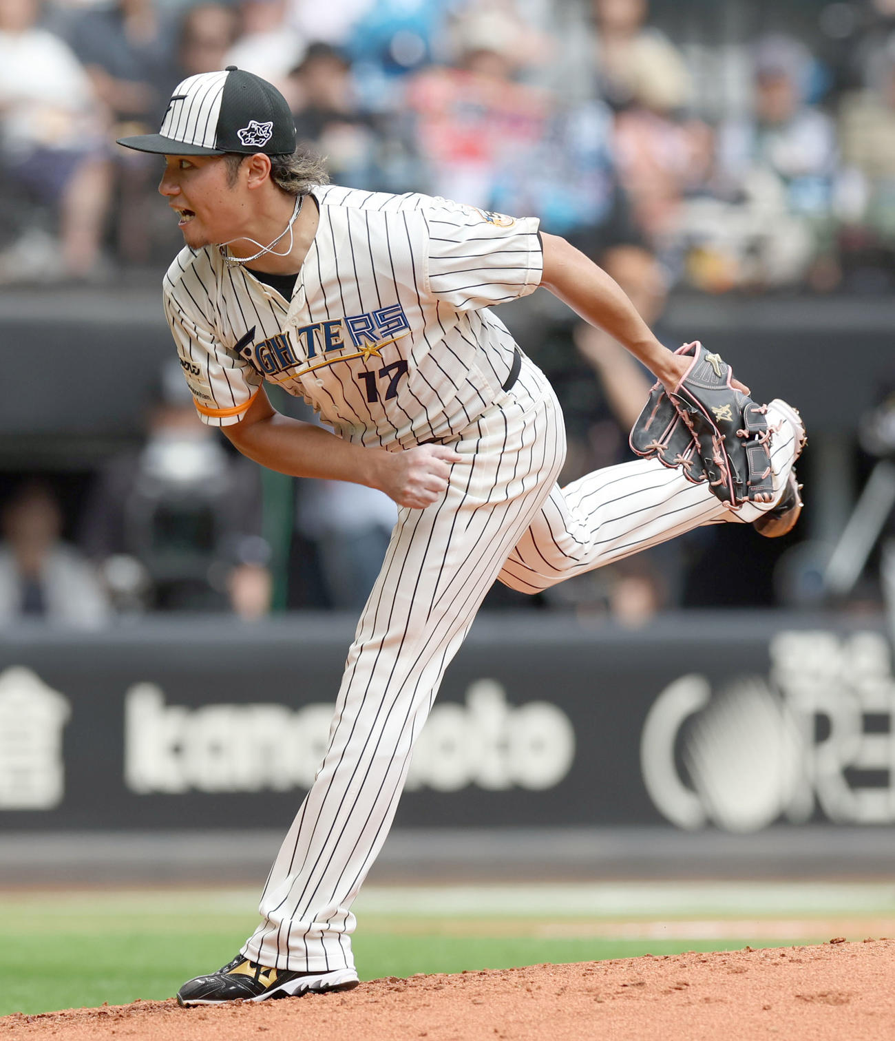 日本ハム対ソフトバンク　日本ハム先発の伊藤（撮影・佐藤翔太）