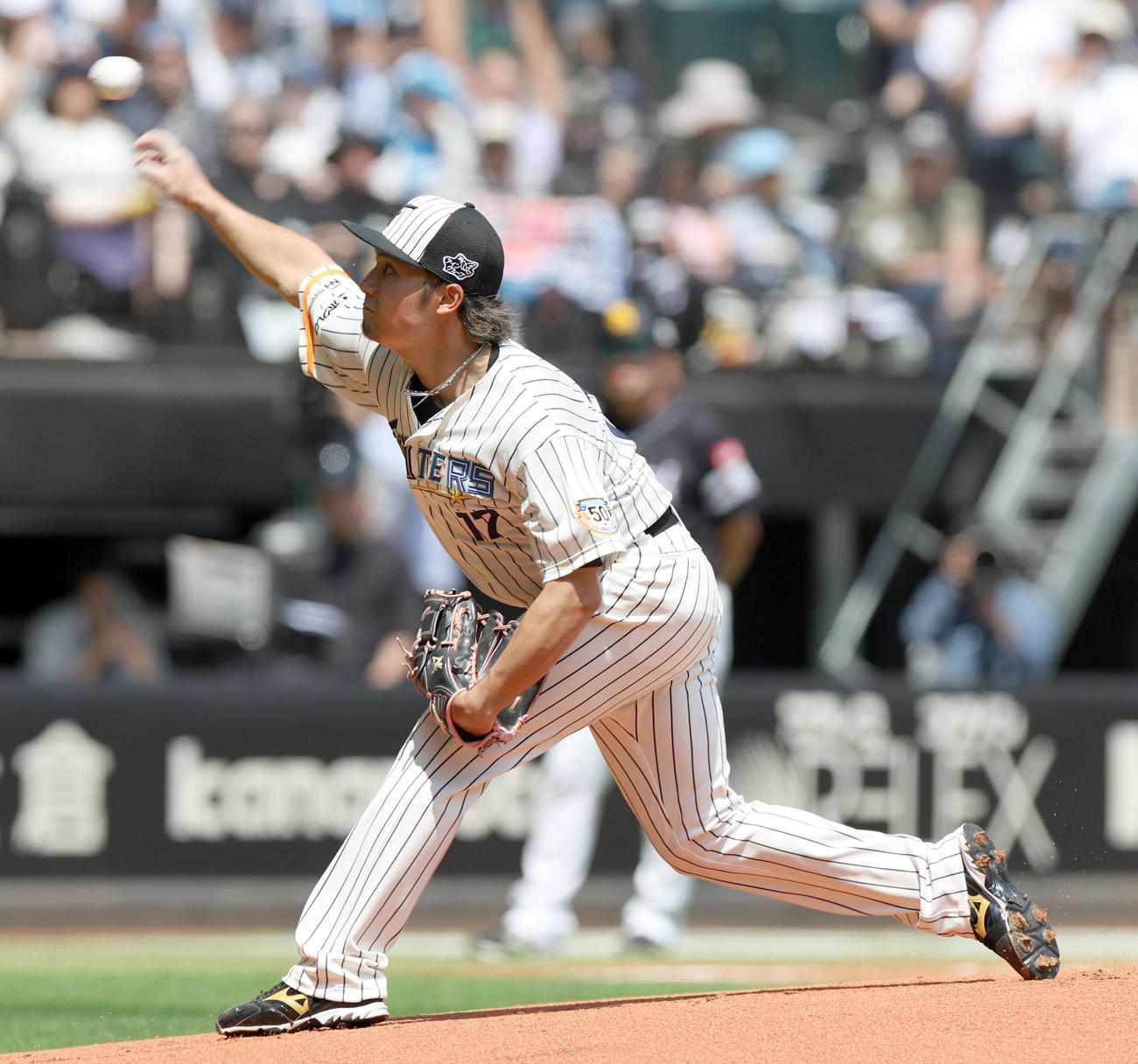 日本ハム対ソフトバンク　日本ハム先発の伊藤（撮影・佐藤翔太）