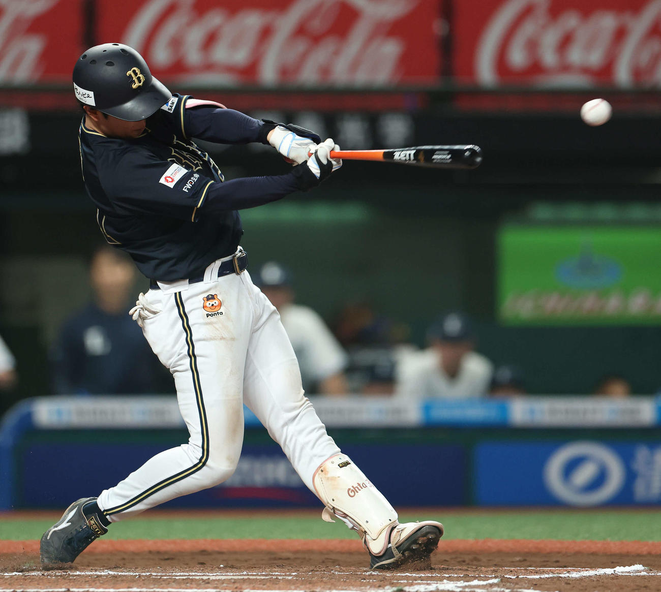 西武対オリックス　延長10回表オリックス2死二塁、左前勝ち越し適時打を放つ太田（撮影・河田真司）