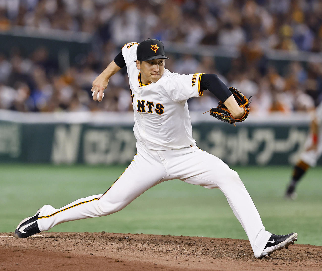 巨人対阪神　9回に登板した巨人大勢（撮影・藤尾明華）