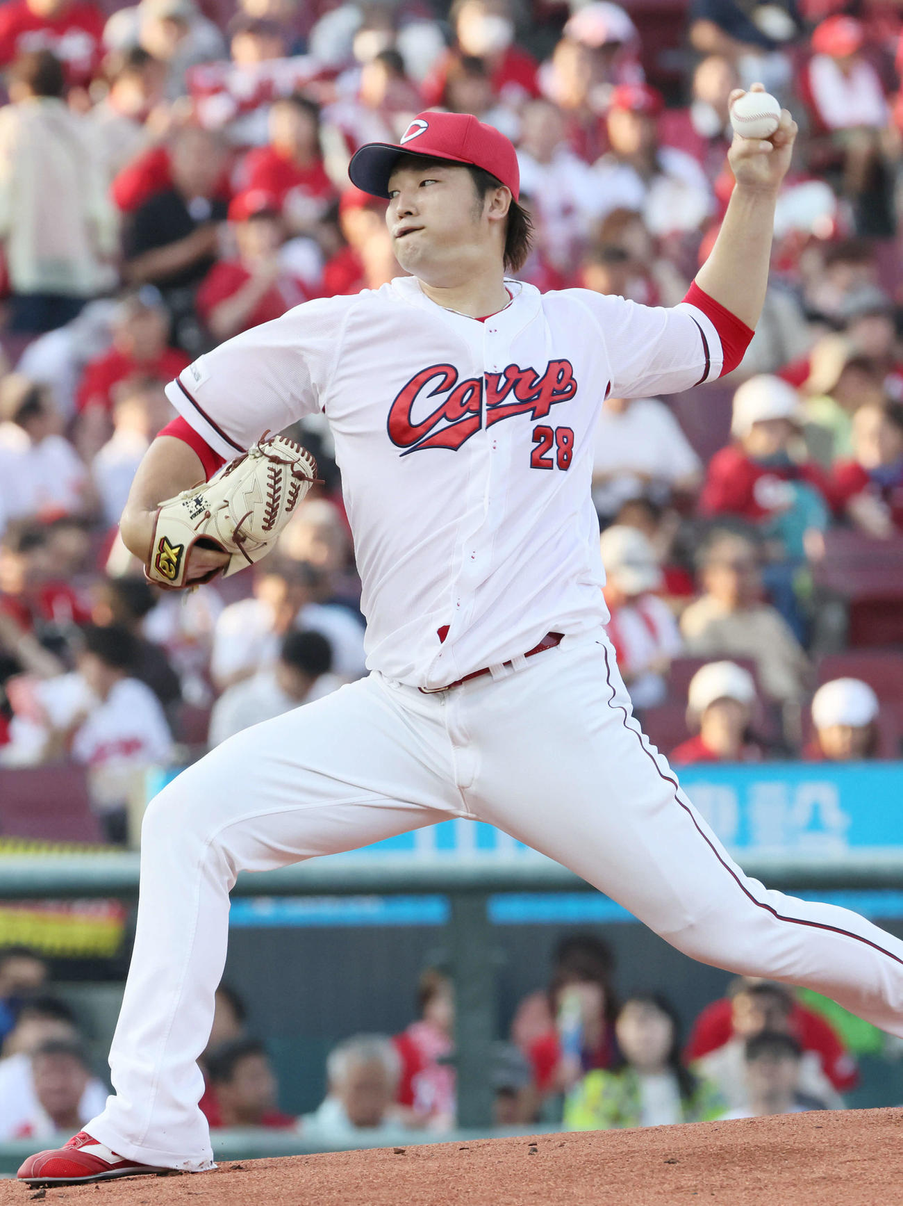 広島床田寛樹（2024年7月12日撮影）