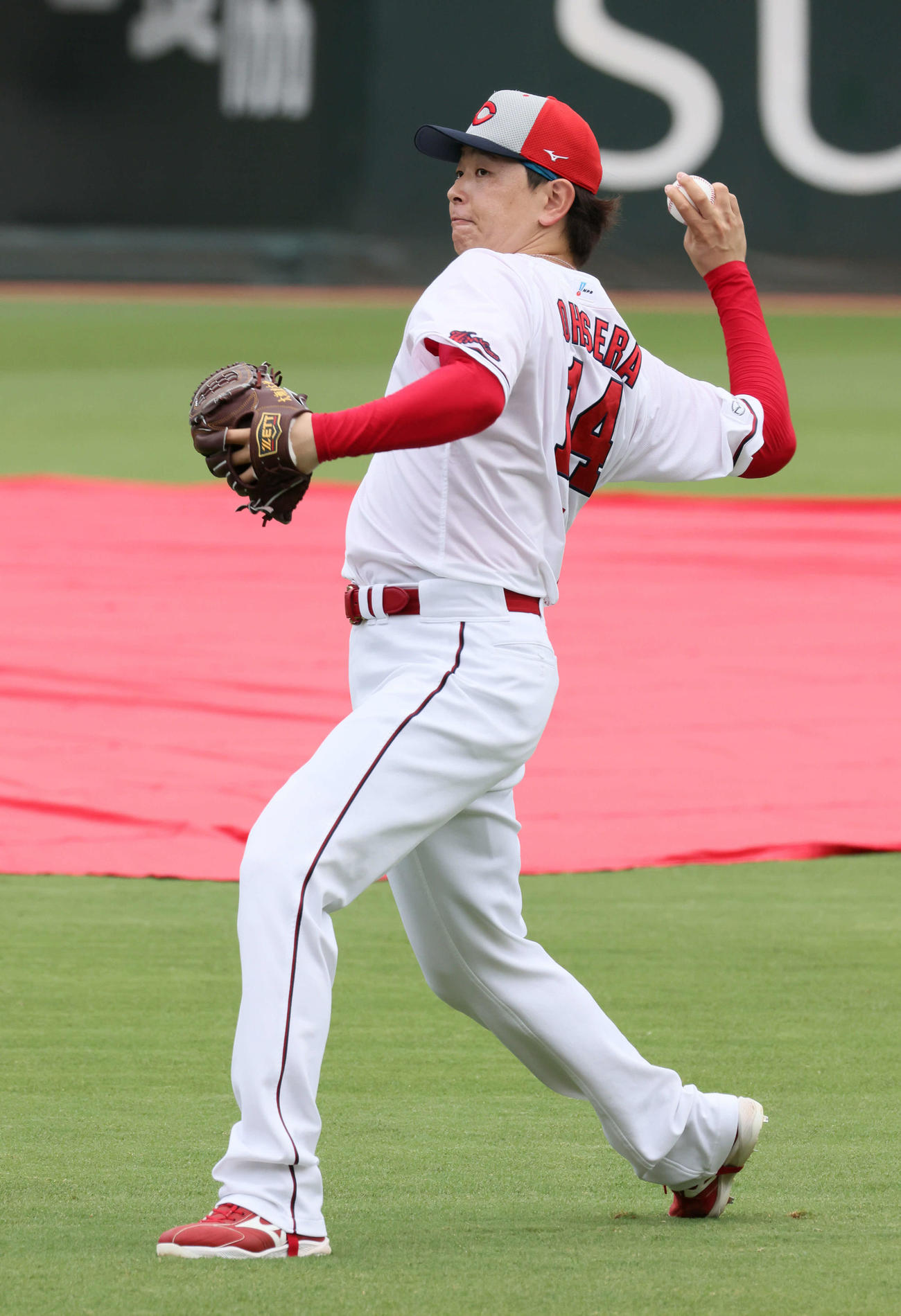 広島大瀬良大地（2024年7月11日撮影）