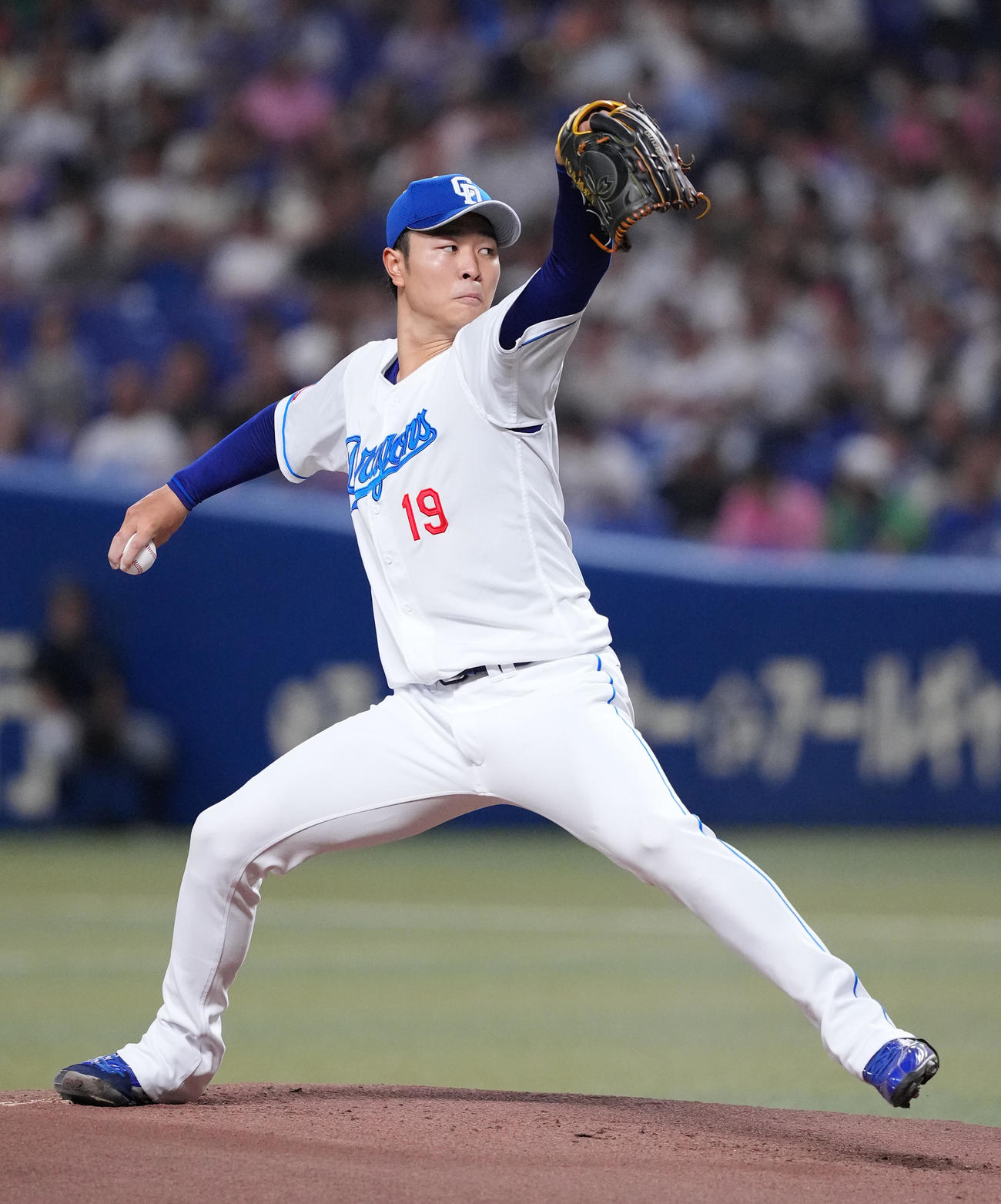 中日対巨人　中日先発の高橋宏（撮影・菅敏）