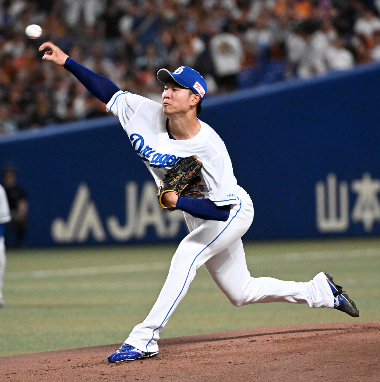 中日対巨人　中日先発の高橋宏（撮影・前岡正明）