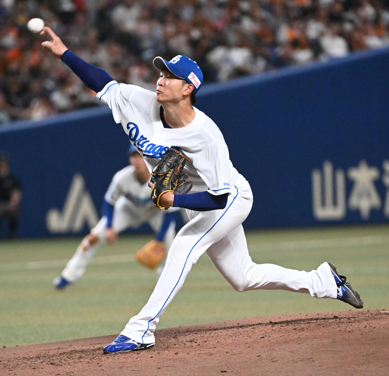 中日対巨人　中日先発の高橋宏（撮影・前岡正明）