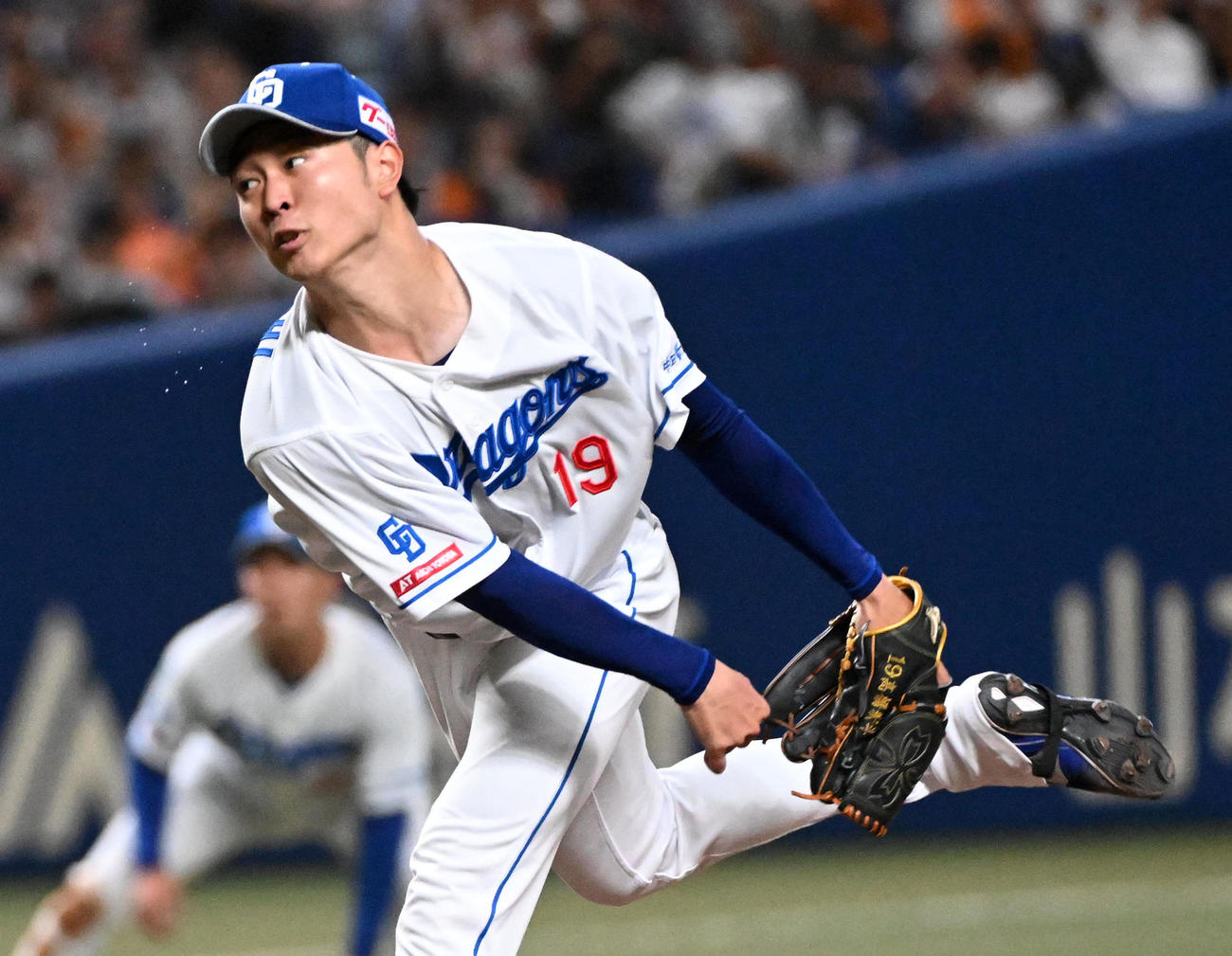 中日対巨人　中日先発の高橋宏（撮影・前岡正明）