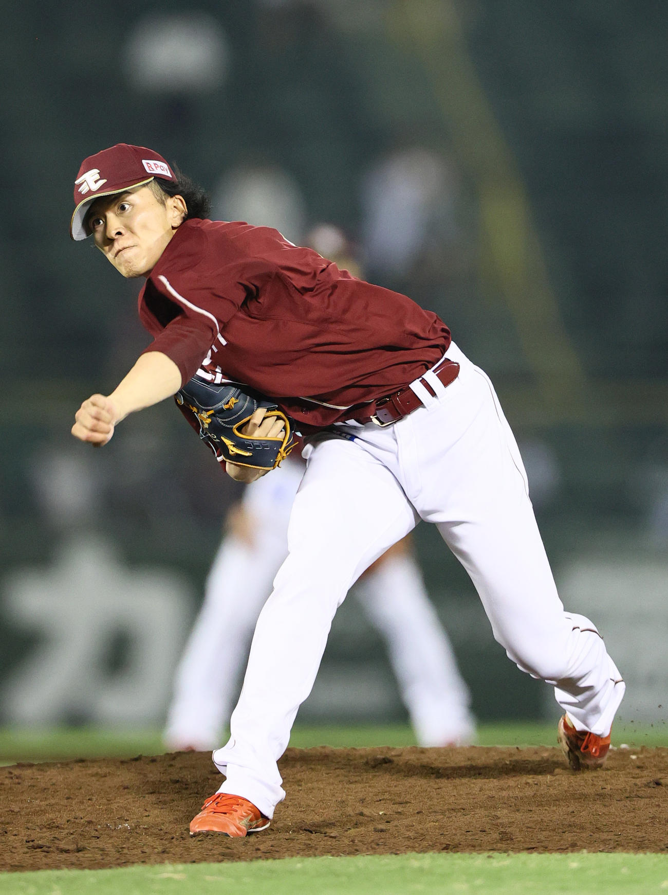 オリックス対楽天　力投する楽天早川（撮影・上山淳一）