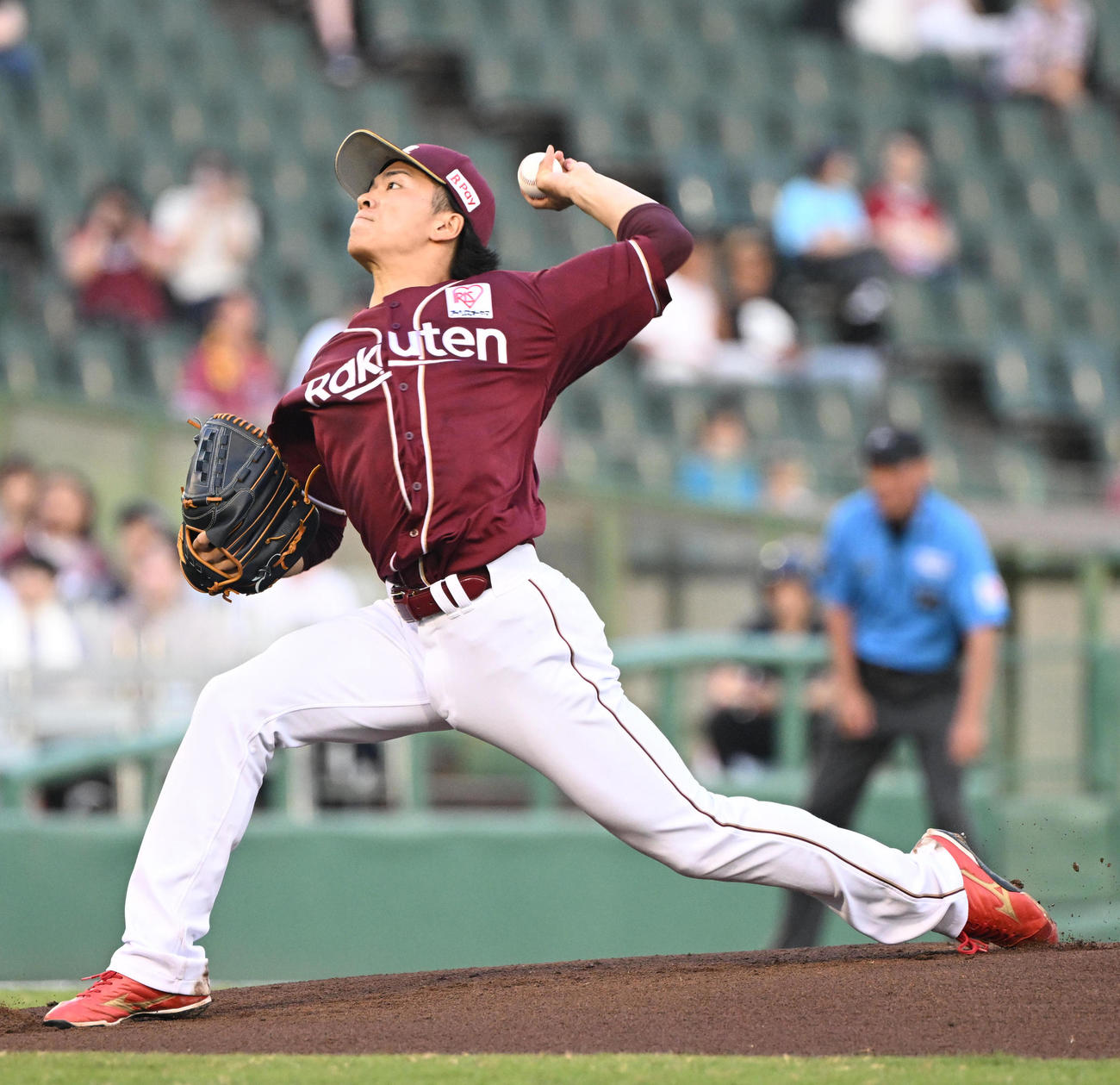 オリックス対楽天　先発する楽天早川（撮影・和賀正仁）