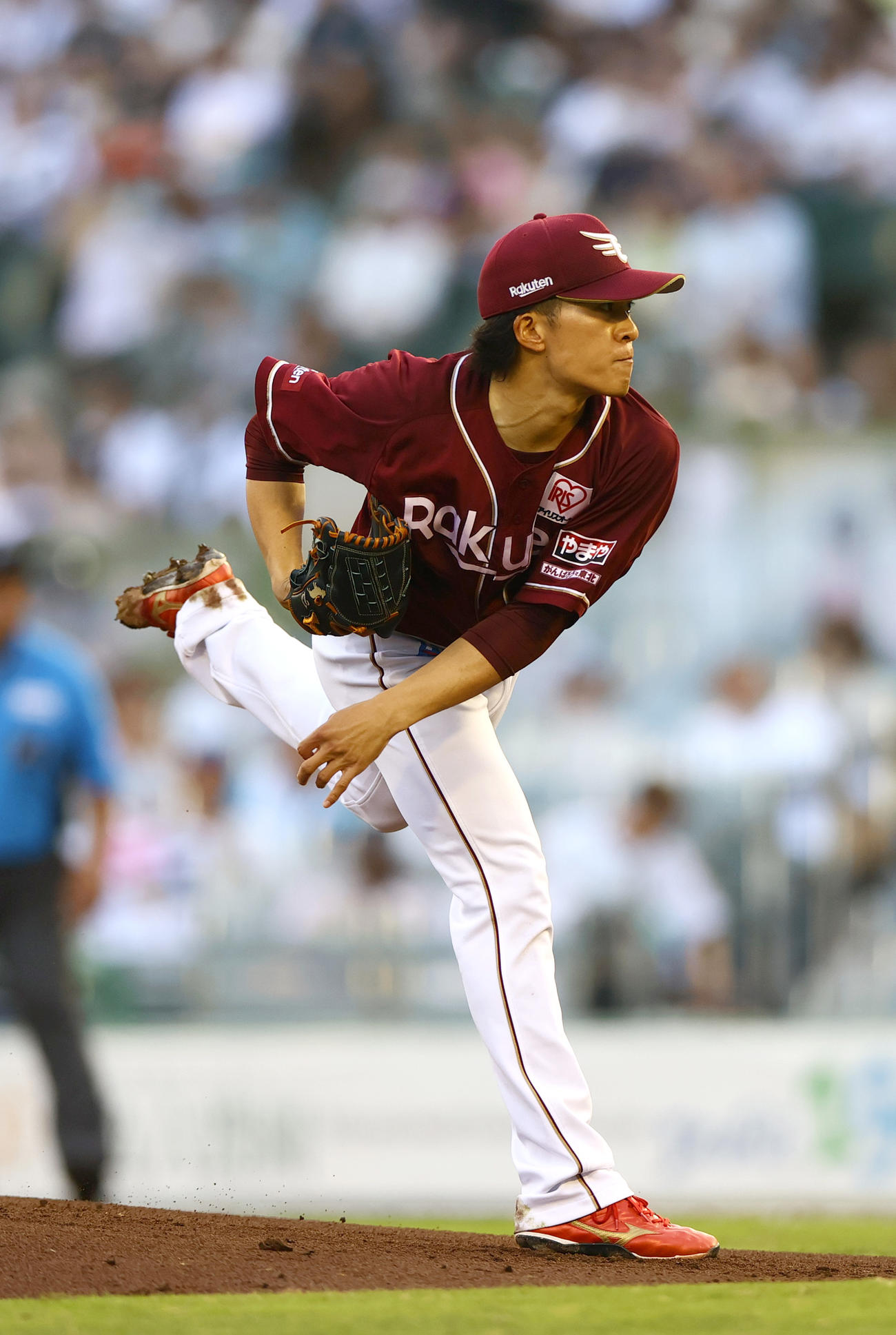 オリックス対楽天　楽天先発の早川（撮影・上山淳一）