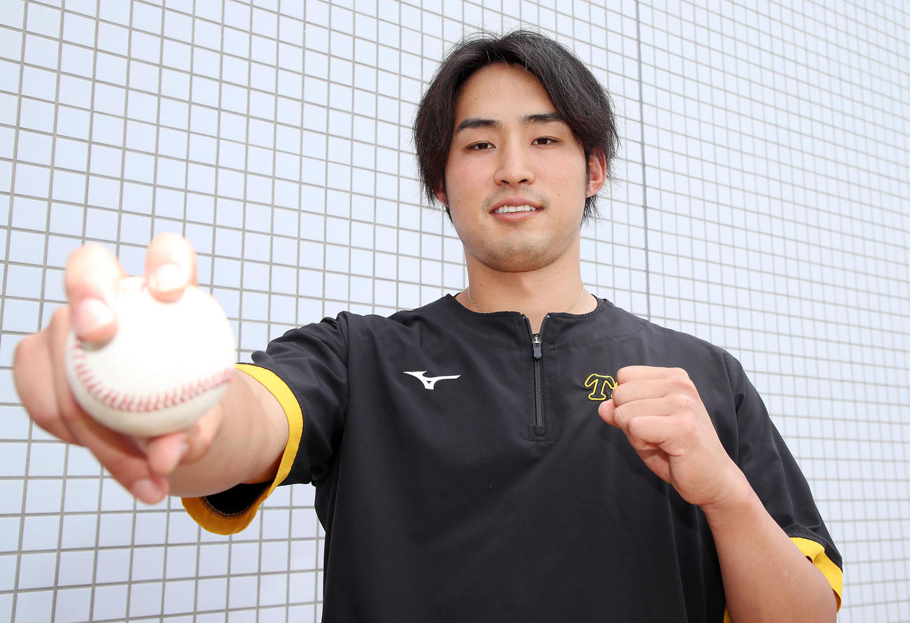 支配下契約となった佐藤蓮（撮影・加藤哉）