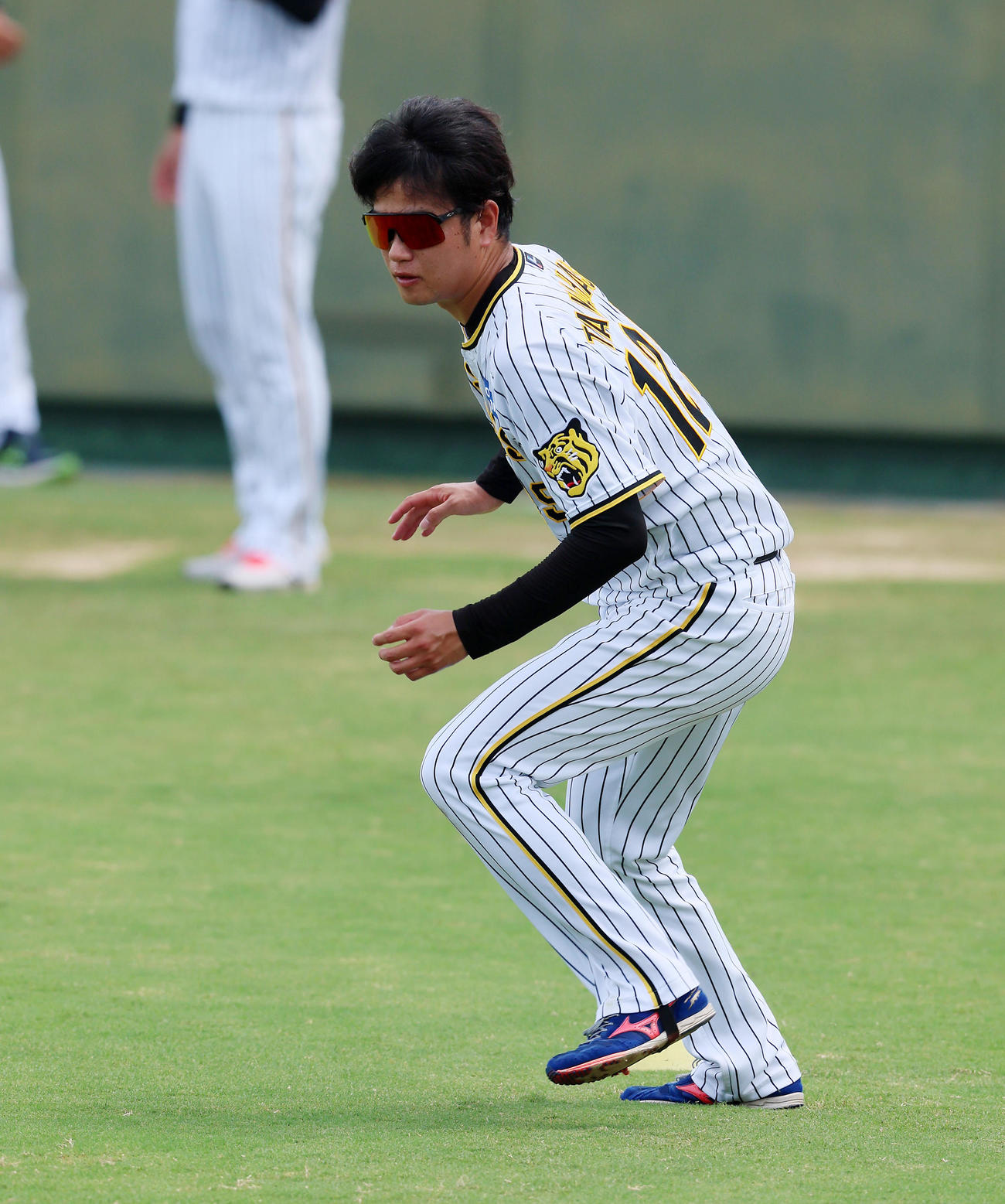 アジリティトレーニングを行う高橋（撮影・加藤哉）