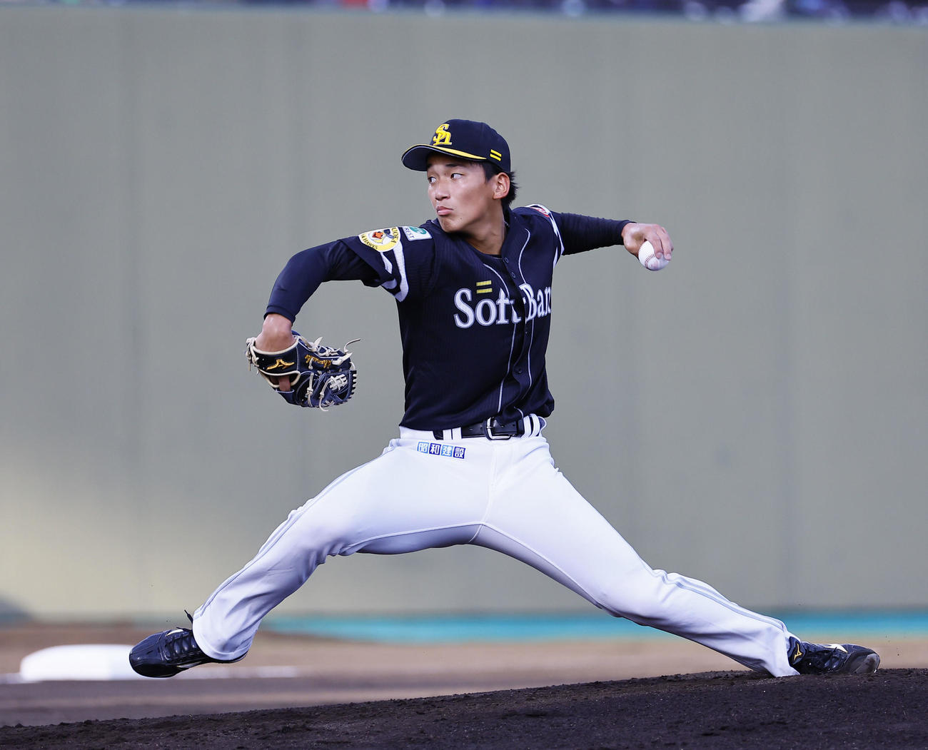 全イ対全ウ　全ウ先発の前田悠（撮影・藤尾明華）