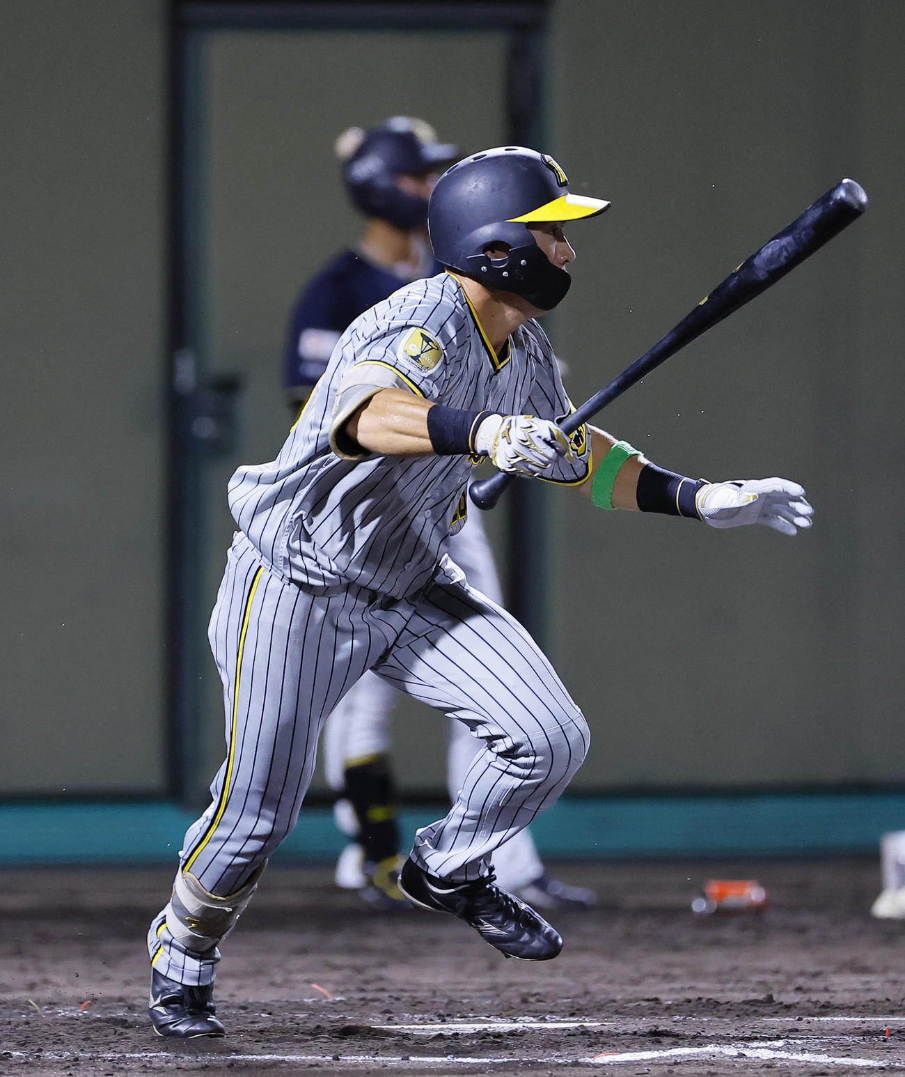 全イ対全ウ　7回表全ウ2死、福島は中前打を放つ（撮影・藤尾明華）