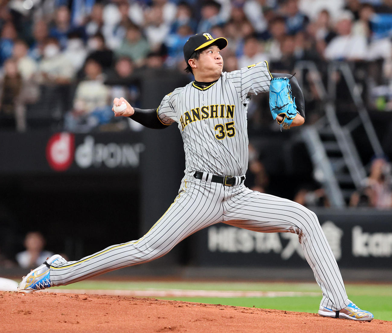 全パ対全セ　全パ戦に先発する才木（撮影・加藤哉）