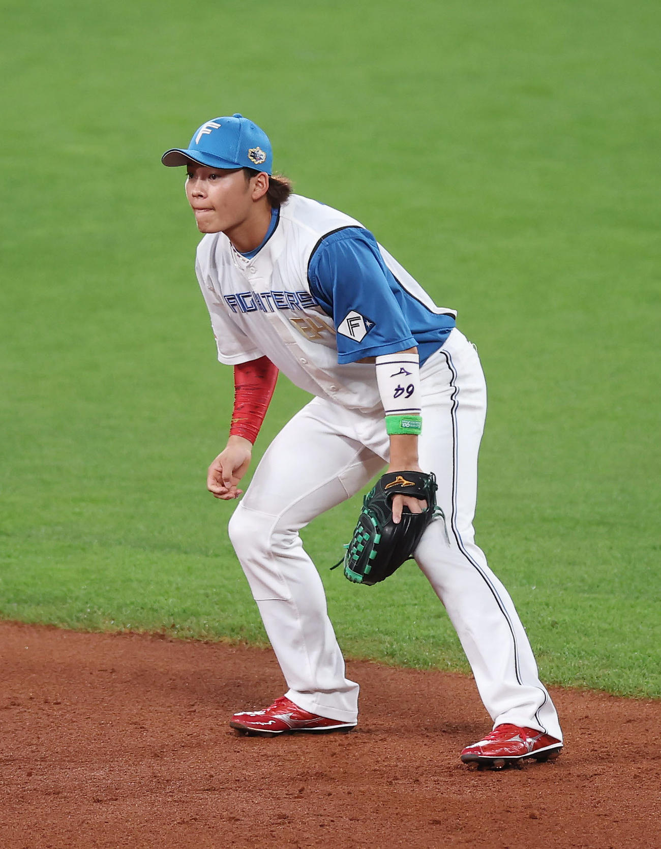 全パ対全セ　全パ先発二塁手の田宮（撮影・前田充）