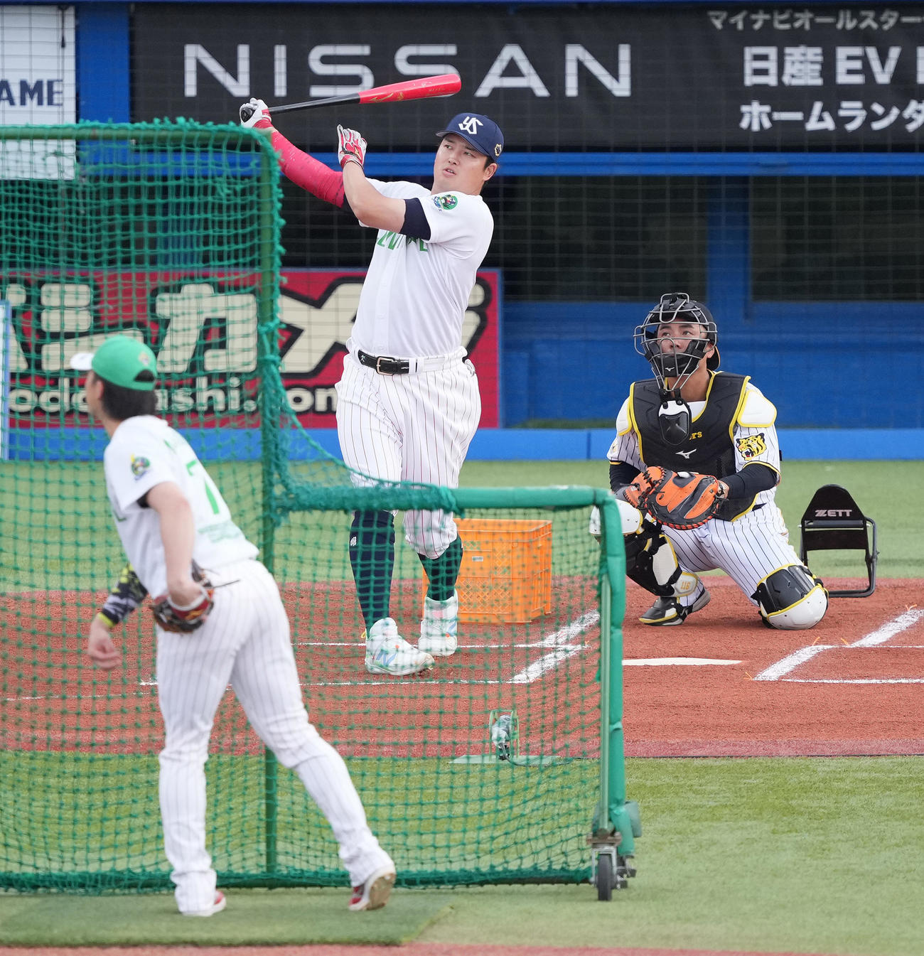 ホームランダービー準々決勝に臨むヤクルト村上（撮影・鈴木みどり）