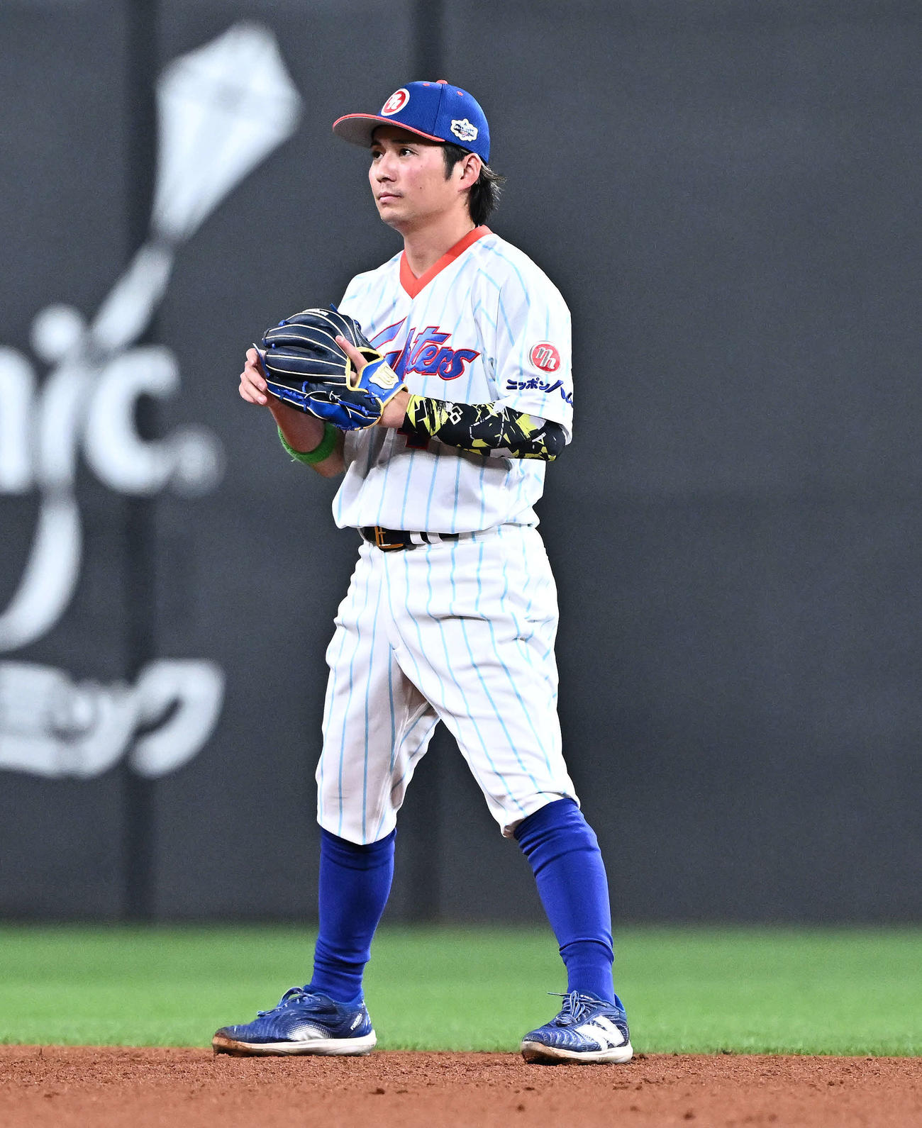 全パ対全セ　全パ遊撃手の日本ハム上川畑（撮影・滝沢徹郎）