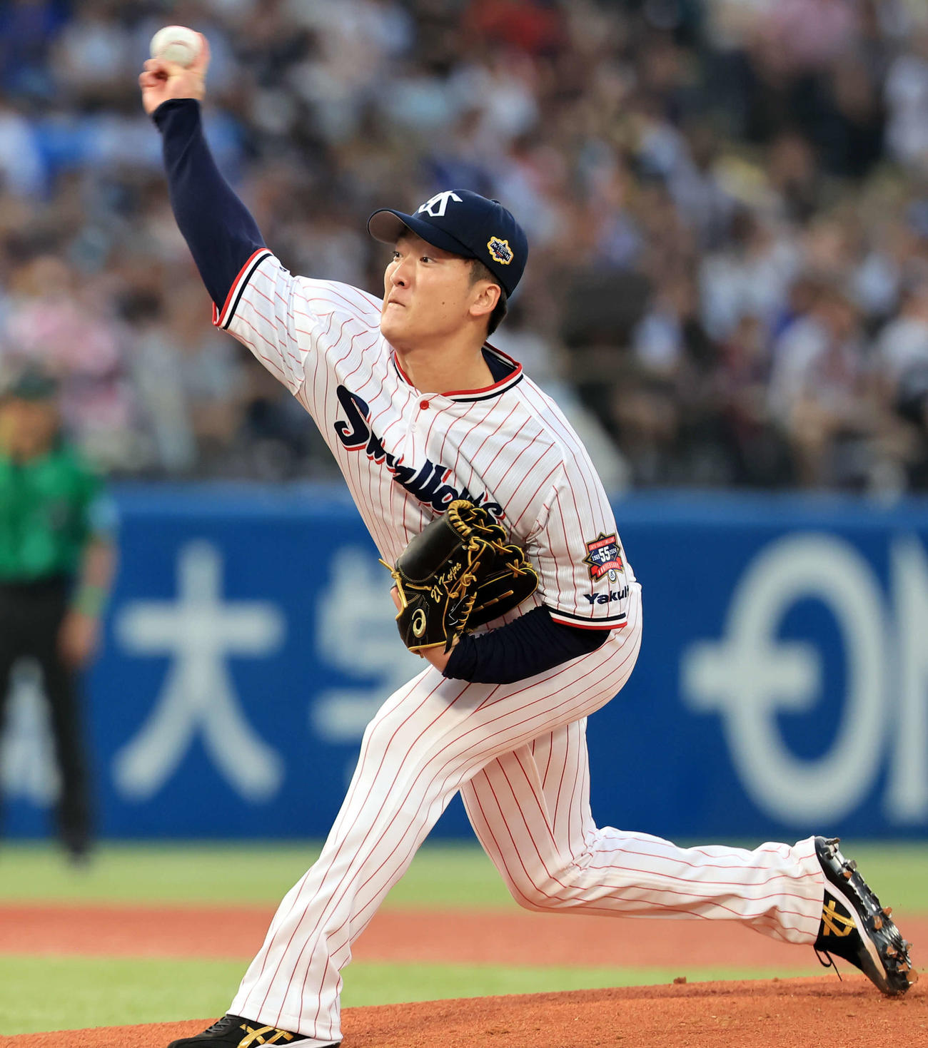 全セ対全パ　力投する全セ先発吉村（撮影・浅見桂子）