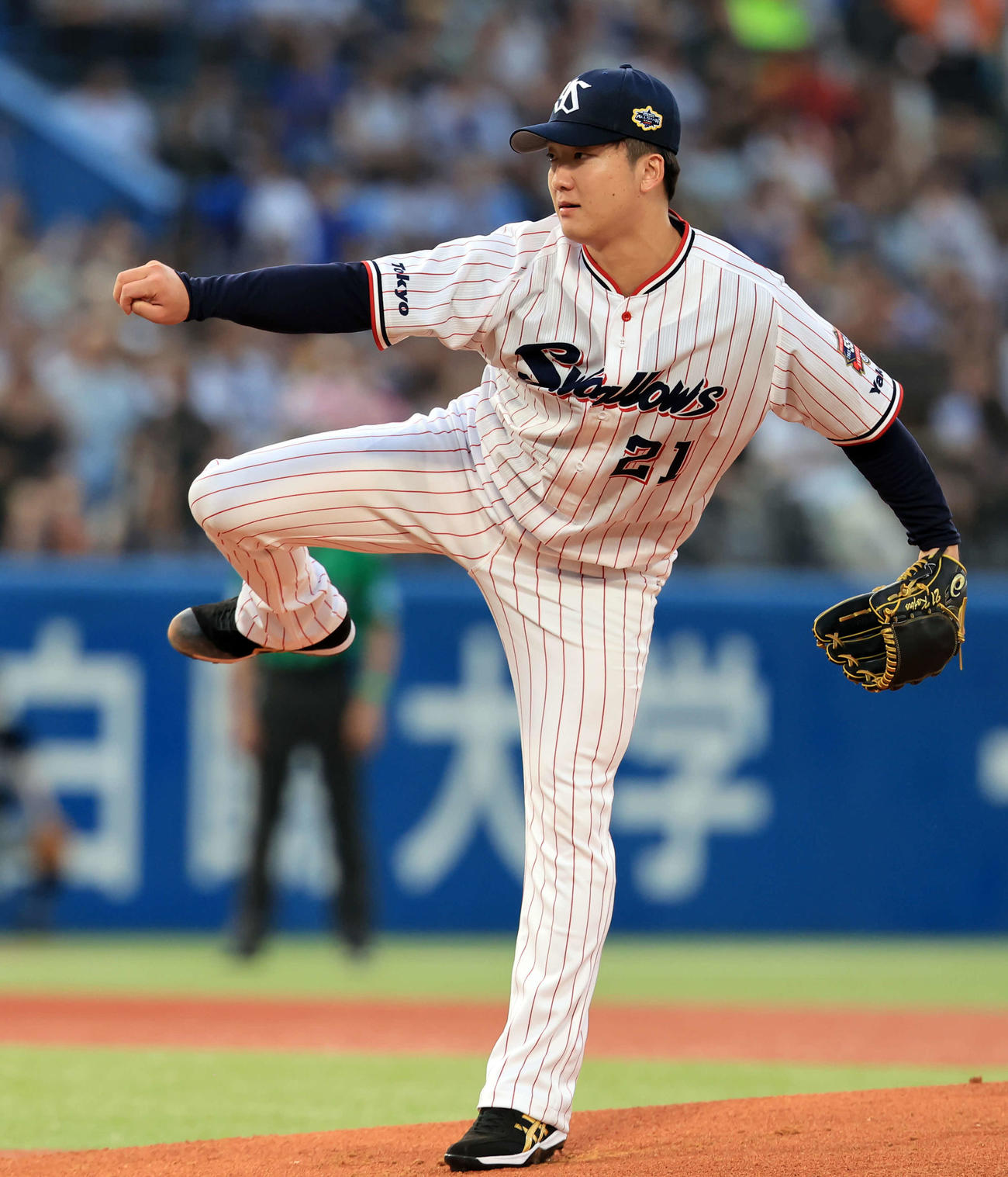 全セ対全パ　力投する全セ先発吉村（撮影・浅見桂子）