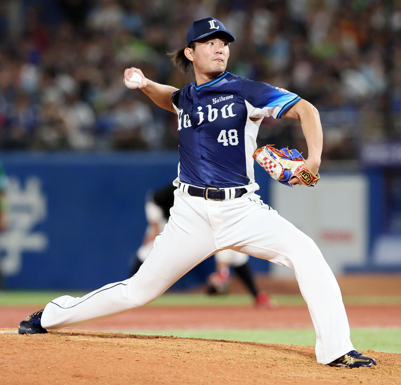 全セ対全パ　8回裏から登板する全パの今井（撮影・加藤哉）