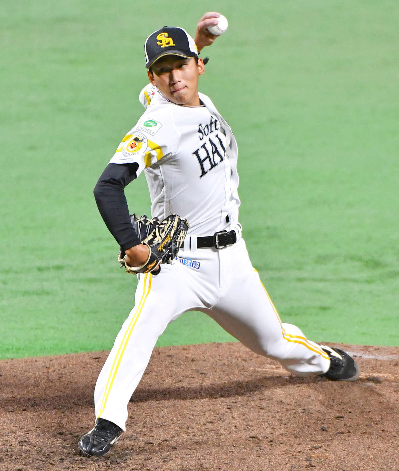 ライブBPに登板した前田悠（撮影・岩下翔太）