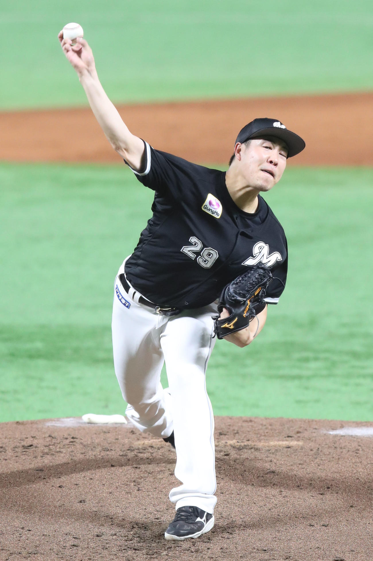 ロッテ西野勇士（2024年7月15日撮影）