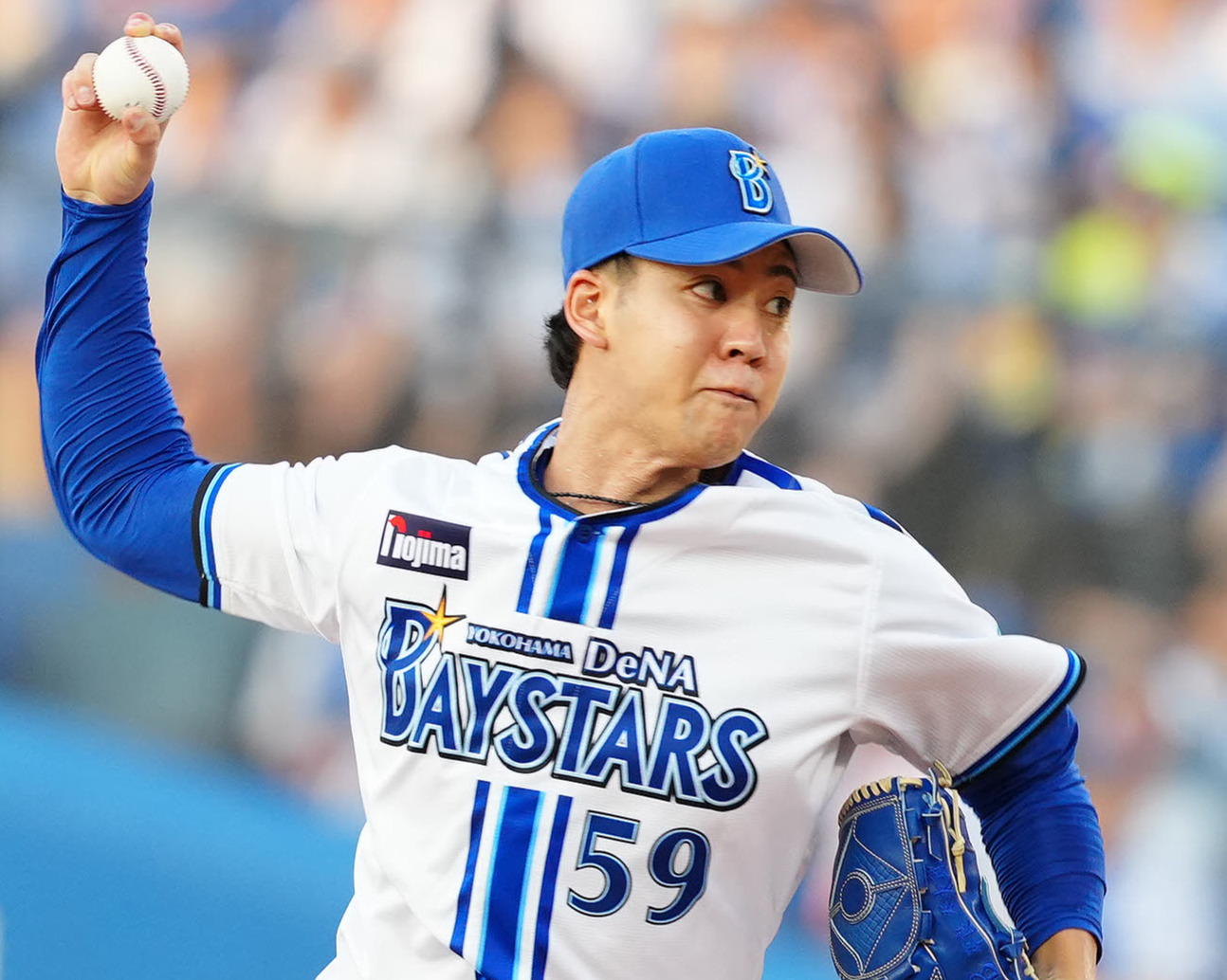 DeNA平良拳太郎（2024年7月4日撮影）