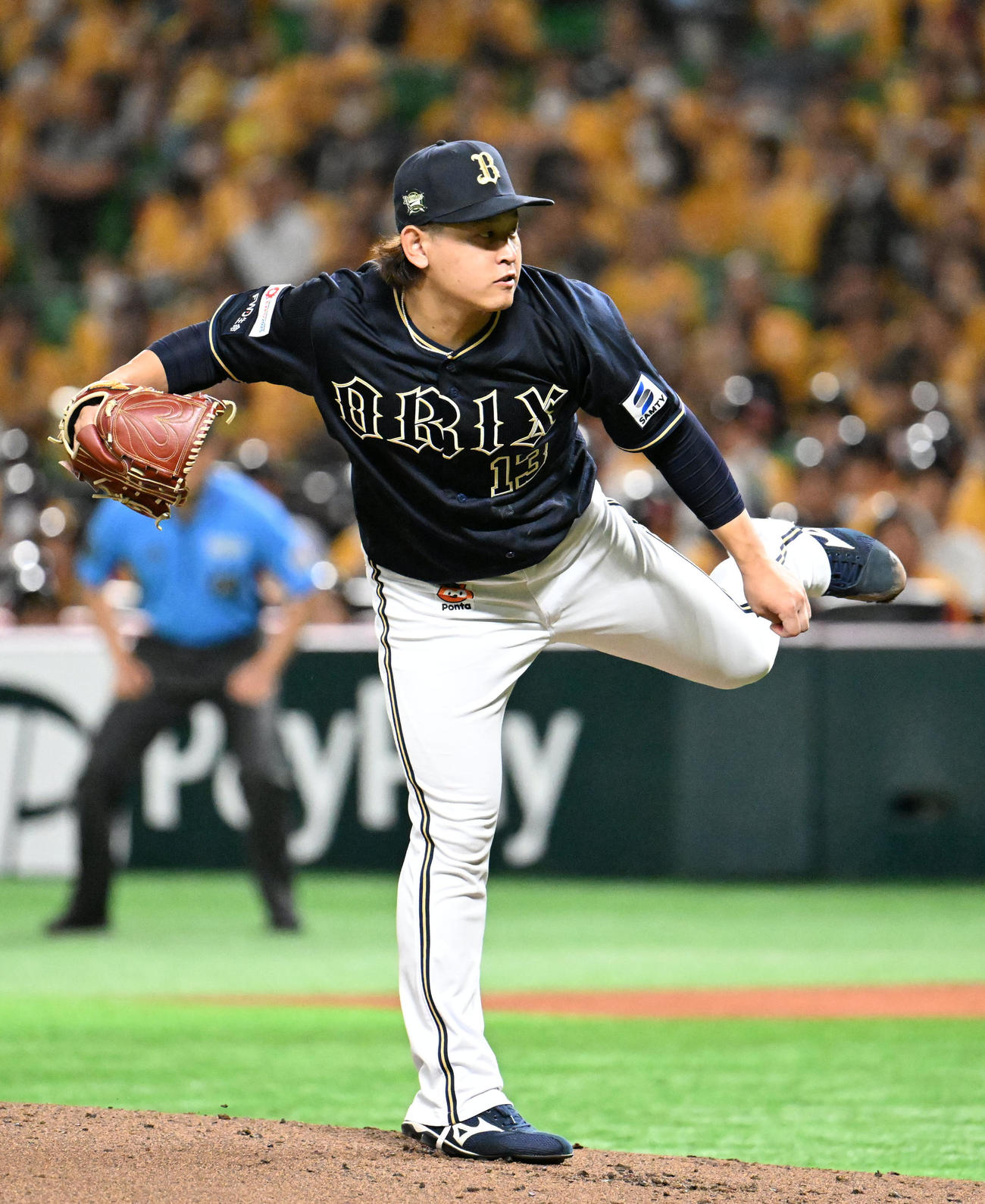 ソフトバンク対オリックス　オリックス先発・宮城（撮影・林敢治）