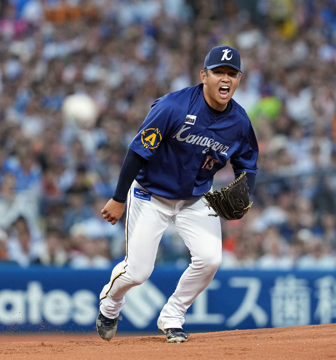 DeNA対巨人　DeNAの先発山崎（撮影・たえ見朱実）