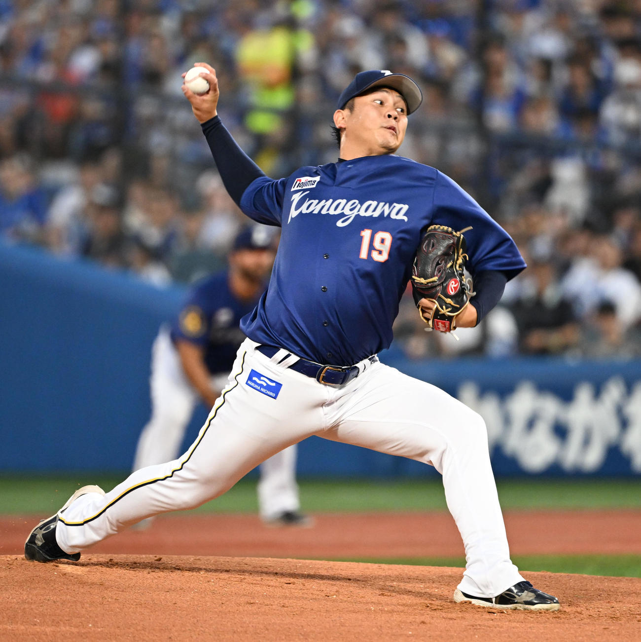 DeNA対巨人　巨人戦に先発したDeNA山崎（撮影・千葉一成）