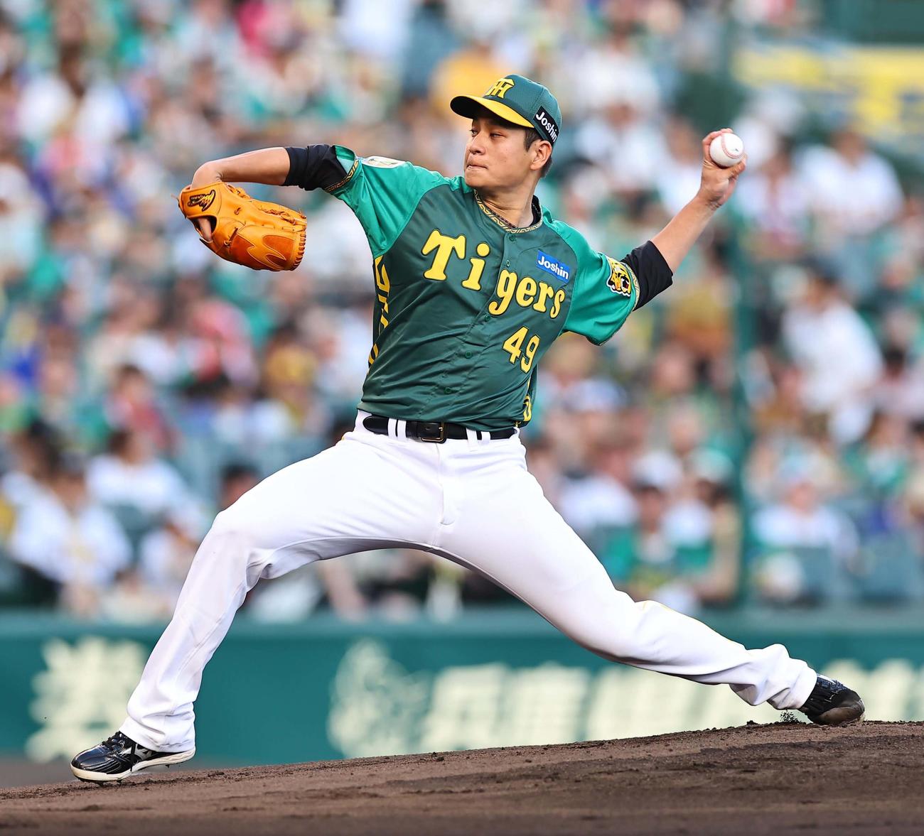阪神対中日　阪神先発の大竹（撮影・上田博志）