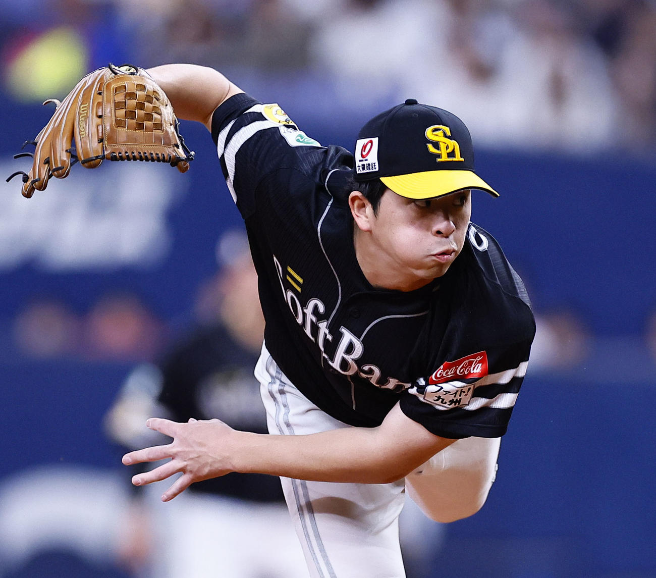 ソフトバンク大関友久（2024年6月26日撮影）