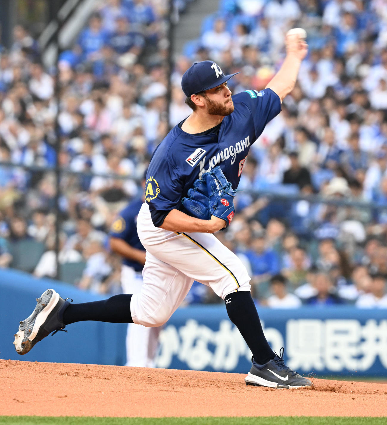 DeNA対巨人巨人戦に先発したDeNAケイ（撮影・千葉一成）
