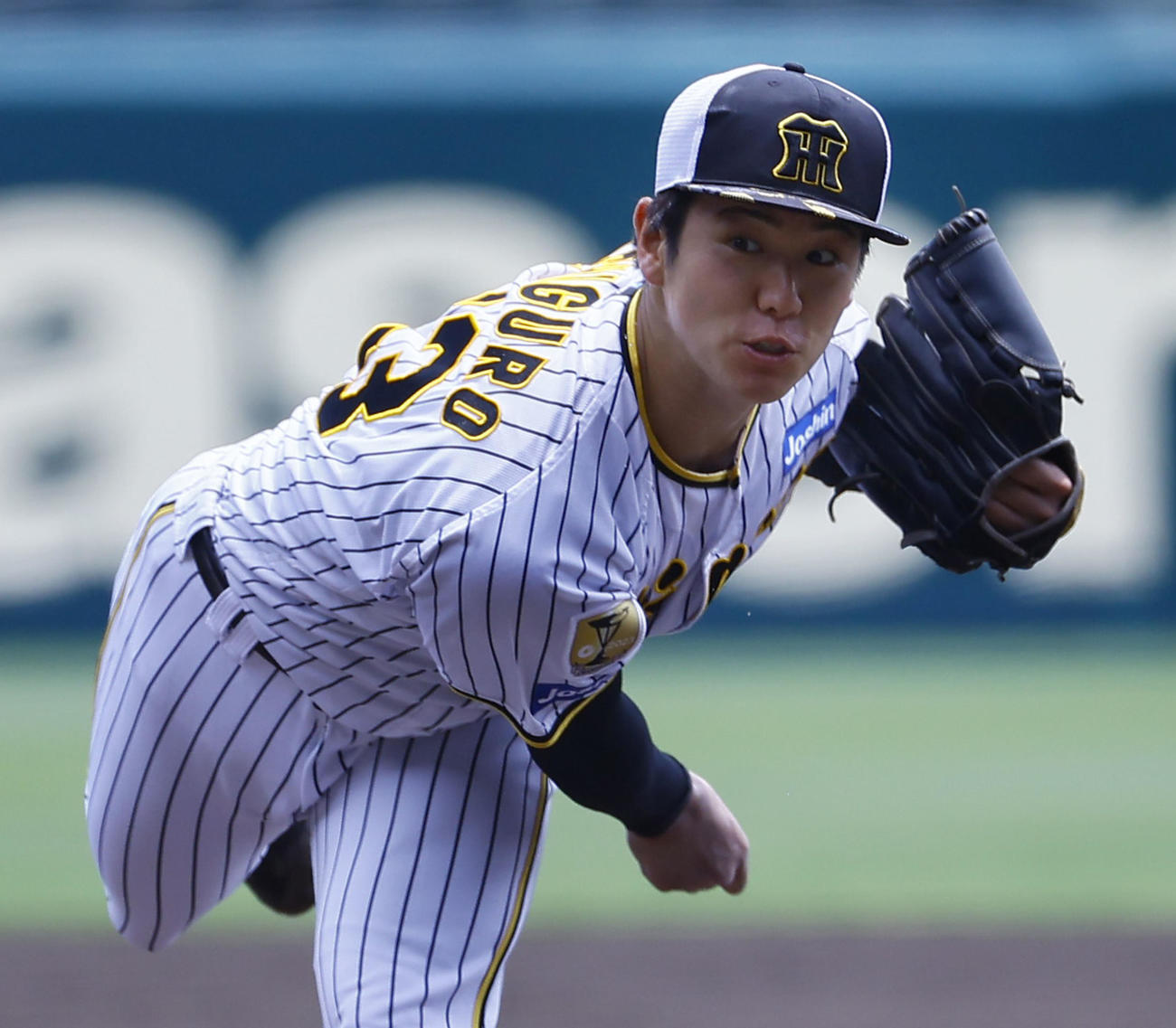 阪神石黒佑弥（2024年7月24日撮影）