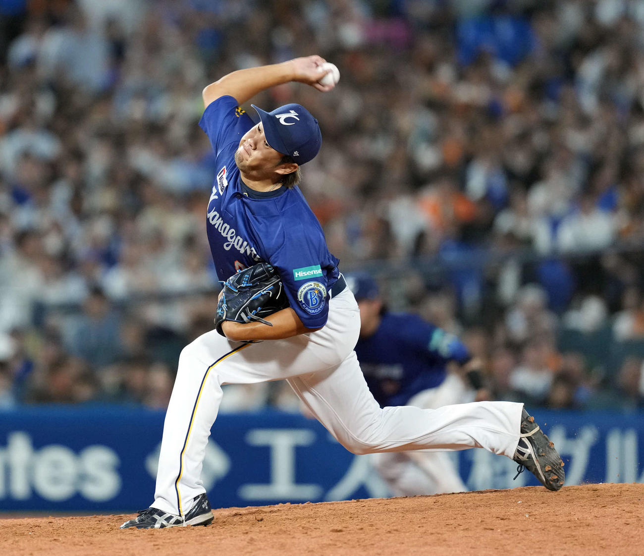 DeNA堀岡隼人（2024年7月26日撮影）