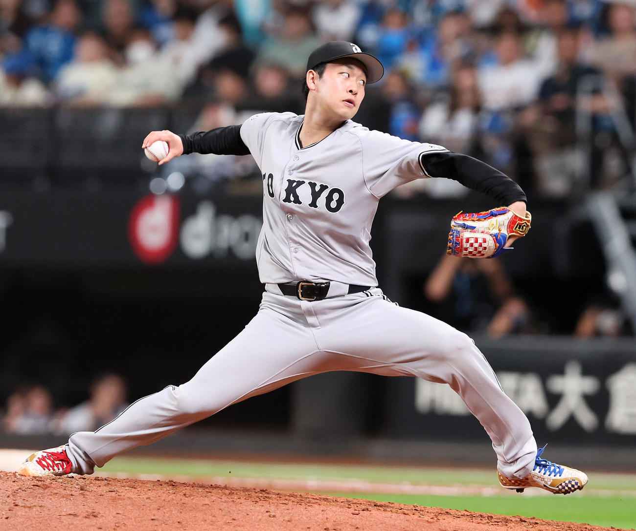 巨人山崎伊織（2024年7月23日撮影）