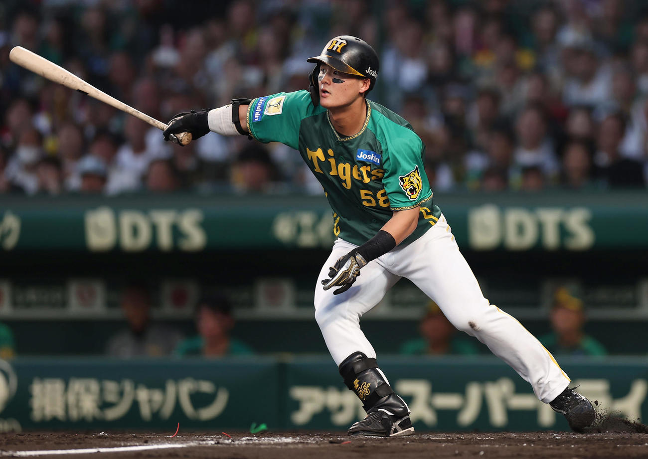阪神前川右京（2024年7月21日撮影）