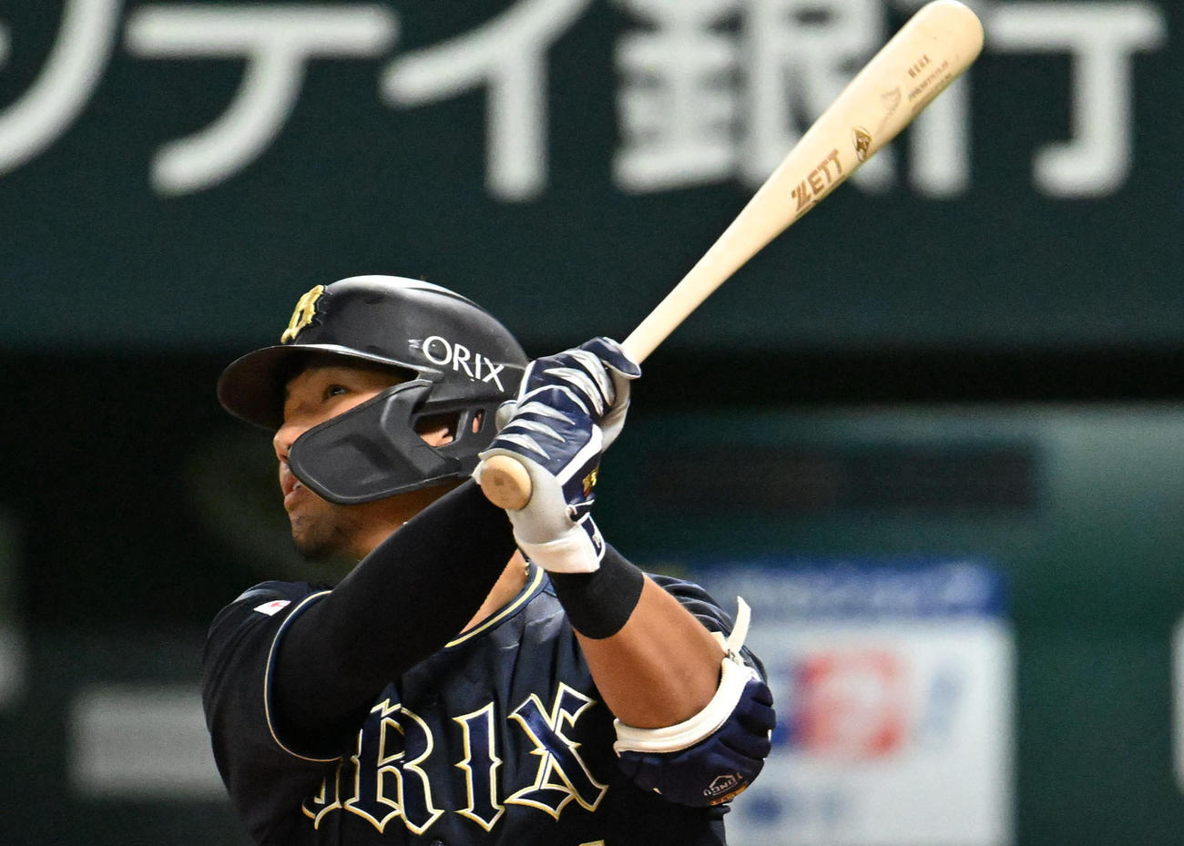 オリックス頓宮裕真（2024年7月28日撮影）