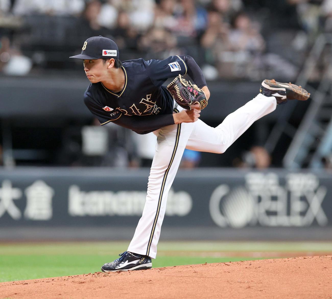日本ハム対オリックス　オリックス先発の斎藤（撮影・黒川智章）